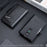 Men's Sleek Business Wallet - RFID Blocking, Carbon Fiber Pattern with Aluminum Alloy & Faux Leather, Ultra-Thin Credit Card Holder with Pop-Up Slot - Black