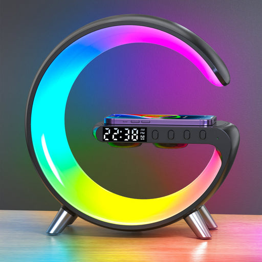 Multifunctional Bluetooth Speaker-Colorful Atmosphere Light Wireless Charging All-in-one Machine